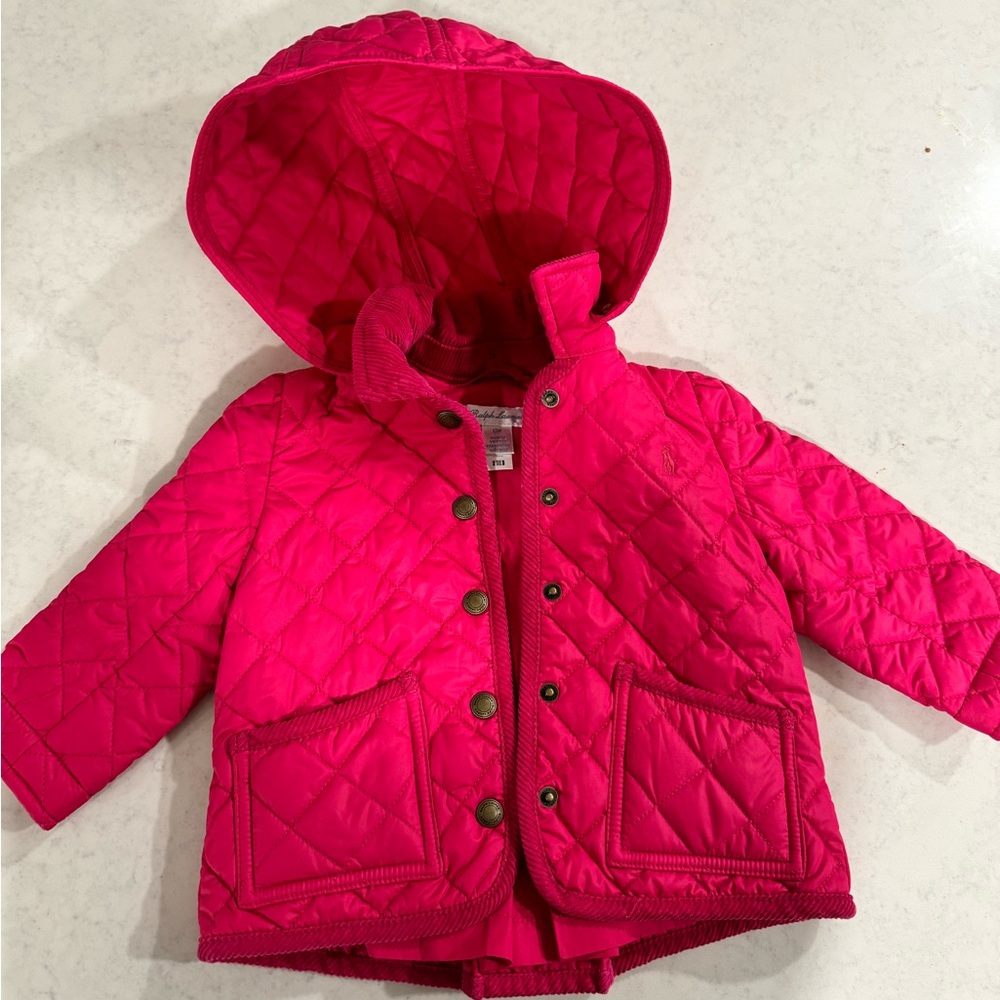 Ralph Lauren Quilted Hooded Jacket - 12 months